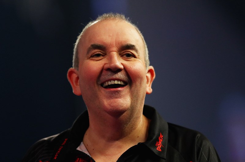 phil taylor darts matchplay comeback baker professional playing naomi getty