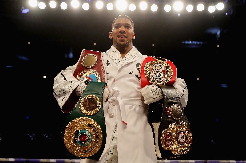 Anthony Joshua belts