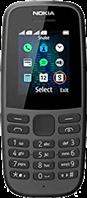 Nokia 105 (2019) Dual SIM (Black) 2G