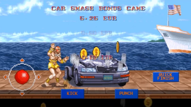 Street Fighter II Car Smash Bonus