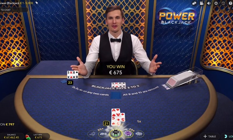 Power Blackjack In Play Power Blackjack In Play