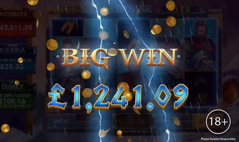 Age of the Gods Norse Ways of Thunder Big Wins Age of the Gods Norse Ways of Thunder Big Wins