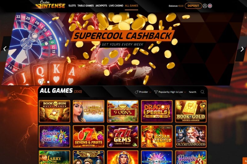 Casino Intense Promo Code NEWBONUS, Sign Up Offers &amp; Bonuses