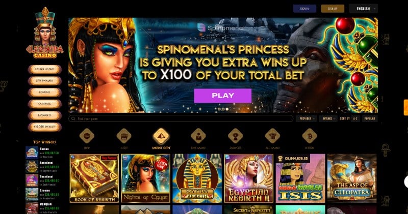 Промокоды и бонусы от казино Cleopatra