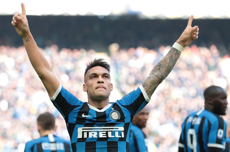Lautaro Martínez celebrate