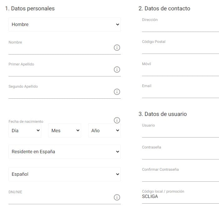 codere registration form codere registration form
