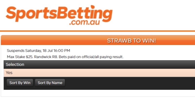 Sportsbet Strawb