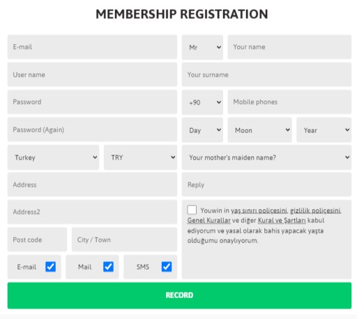 youwin sign up offer