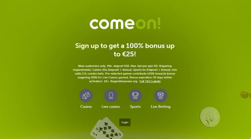 comeon bonus