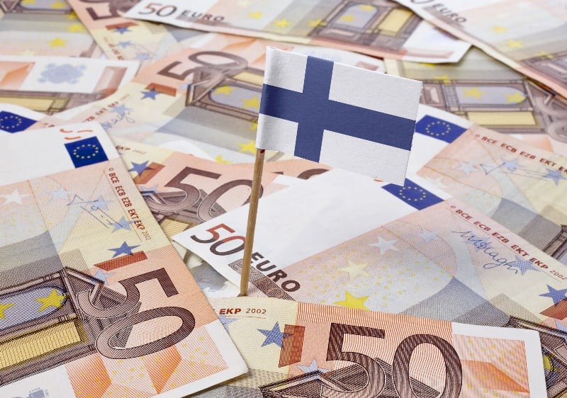 Finland Flag Euros Finland Flag Euros