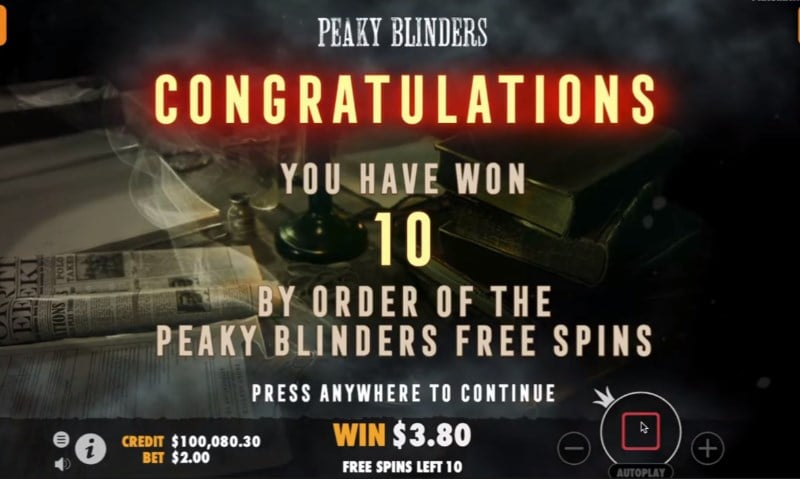 Peaky Blinders Free Spins Peaky Blinders Free Spins