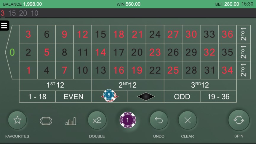 Real Roulette with Sarati Main Betting