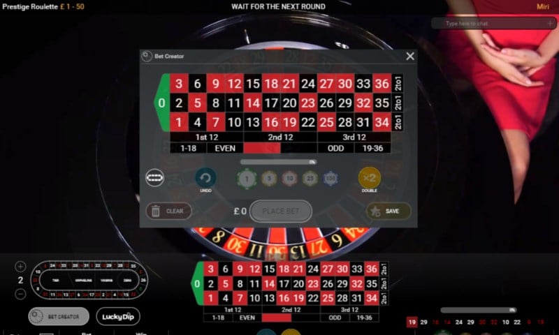 Prestige Roulette Bet Creator Prestige Roulette Bet Creator