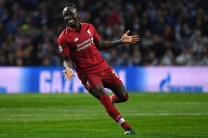 Sadio Mane uefa celebrate
