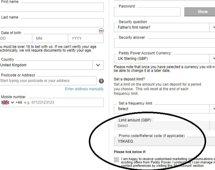 Paddy power bingo bonus code existing customers hotsell