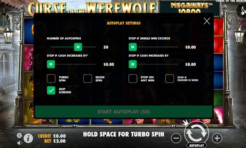 Curse of the Werewolf Slots Autoplay