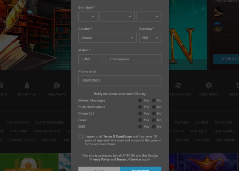 Bet2U Casino Promo Code