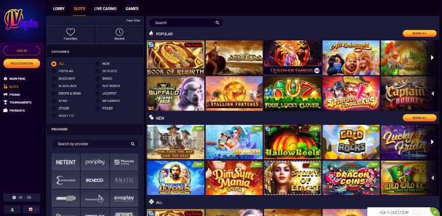 JVSpin Casino Page JVSpin Casino Page