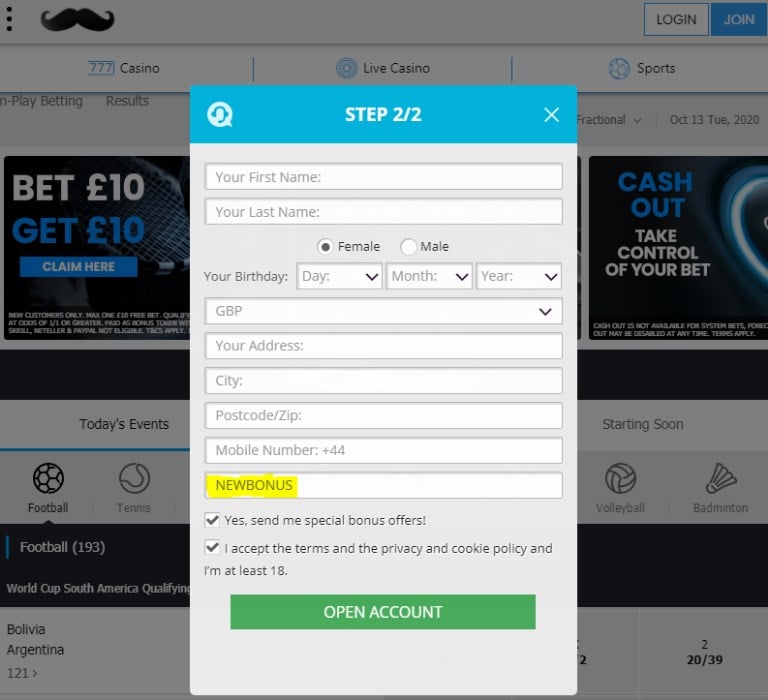 Mr Play Bonus Code NEWBONUS