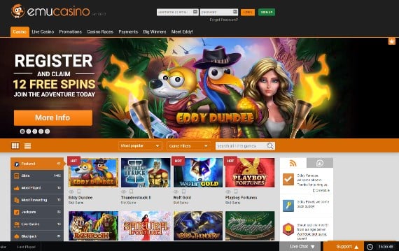 EmuCasino Homepage EmuCasino Homepage