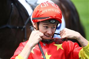 SYDNEY, AUSTRALIA - OCTOBER 17: Jason Collett on Captivant returns to scale after winning race 1 the ACY Securities Victory Vein Plate during Sydney Racing at Royal Randwick Racecourse on October 17, 2020 in Sydney, Australia. (Photo by Jason McCawley/Getty Images for the Australian Turf Club)