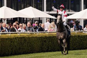 SYDNEY, AUSTRALIA - OCTOBER 17: Kerrin McEvoy on Classique Legend returns to scale after winning race 7 the TAB Everest during Sydney Racing at Royal Randwick Racecourse on October 17, 2020 in Sydney, Australia. (Photo by Mark Evans/Getty Images)