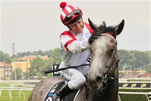SYDNEY, AUSTRALIA - OCTOBER 17: Kerrin McEvoy on Classique Legend returns to scale after winning race 7 the TAB Everest during Sydney Racing at Royal Randwick Racecourse on October 17, 2020 in Sydney, Australia. (Photo by Mark Evans/Getty Images)