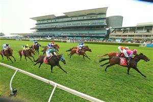 SYDNEY, AUSTRALIA - OCTOBER 17: Tommy Berry on Trumbull wins race 6 the Fujitsu General Sydney Stakes during Sydney Racing at Royal Randwick Racecourse on October 17, 2020 in Sydney, Australia. (Photo by Mark Evans/Getty Images)