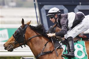 SYDNEY, AUSTRALIA - OCTOBER 17: Tommy Berry on Air Marshall wins race 2 the TAB Highway Class 3 Handicap during Sydney Racing at Royal Randwick Racecourse on October 17, 2020 in Sydney, Australia. (Photo by Mark Evans/Getty Images)