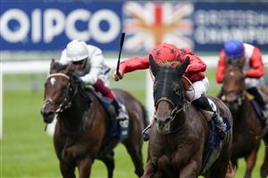 ASCOT, ENGLAND - OCTOBER 17: Pierre-Charles Boudot riding The Revenant (red) win The Queen Elizabeth II Stakes during the Qipco British Champions Day at Ascot Racecourse on October 17, 2020 in Ascot, England. Owners are allowed to attend if they have a runner at the meeting otherwise racing remains behind closed doors to the public due to the Coronavirus pandemic. (Photo by Alan Crowhurst/Getty Images)