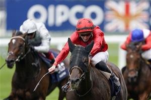 ASCOT, ENGLAND - OCTOBER 17: Pierre-Charles Boudot riding The Revenant (red) win The Queen Elizabeth II Stakes during the Qipco British Champions Day at Ascot Racecourse on October 17, 2020 in Ascot, England. Owners are allowed to attend if they have a runner at the meeting otherwise racing remains behind closed doors to the public due to the Coronavirus pandemic. (Photo by Alan Crowhurst/Getty Images)