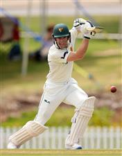 ADELAIDE, AUSTRALIA - OCTOBER 21: Tim Paine of the Tasmanian Tigers bats during day three of the Sheffield Shield match between South Australia and Tasmania at Karen Rolton Oval on October 21, 2020 in Adelaide, Australia. (Photo by Daniel Kalisz/Getty Images)
