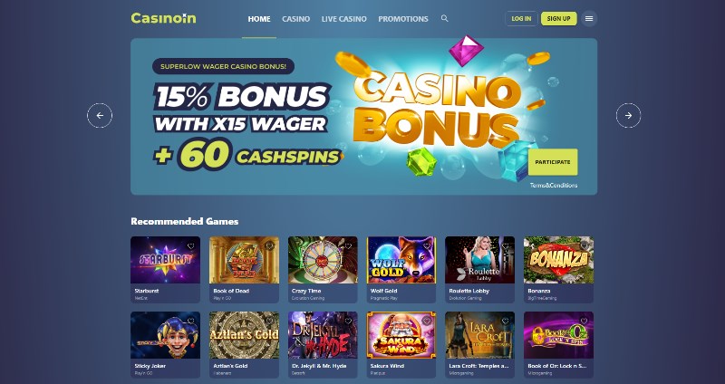 Casinoin Home Page Casinoin Home Page