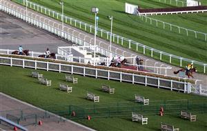 CHELTENHAM, ENGLAND - OCTOBER 23: at Cheltenham Racecourse on October 23, 2020 in Cheltenham, England. (Photo by David Davies - Pool / Getty Images)