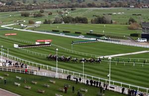 CHELTENHAM, ENGLAND - OCTOBER 23: at Cheltenham Racecourse on October 23, 2020 in Cheltenham, England. (Photo by David Davies - Pool / Getty Images)