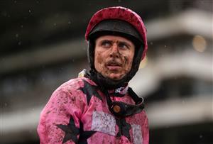 CHELTENHAM, ENGLAND - OCTOBER 24: Jockey Paddy Brennan after the Lara Telfer Reined In For Racing Welfare Novices' Hurdle at Cheltenham Racecourse on October 24, 2020 in Cheltenham, England. (Photo by David Davies - Pool/Getty Images)