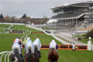 CHELTENHAM, ENGLAND - OCTOBER 24: A view of the empty stands before the Masterson Holdings Hurdle at Cheltenham Racecourse on October 24, 2020 in Cheltenham, England. (Photo by David Davies - Pool / Getty Images)