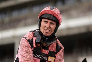 CHELTENHAM, ENGLAND - OCTOBER 24: Jockey Paddy Brennan after the Matchbook Betting Exchange Handicap Chase at Cheltenham Racecourse on October 24, 2020 in Cheltenham, England. (Photo by David Davies - Pool/Getty Images)