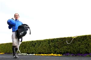 SYDNEY, AUSTRALIA - OCTOBER 24: Rachel King on Hilo after winning race 8 the Southern Cross Handicap during Sydney Racing at Royal Randwick Racecourse on October 24, 2020 in Sydney, Australia. (Photo by Jason McCawley/Getty Images for the Australian Turf Club)
