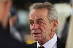 SYDNEY, AUSTRALIA - OCTOBER 24: Gerald Ryan looks on after winning race 6 the Bar 83 Bondi Stakes with Peltzer during Sydney Racing at Royal Randwick Racecourse on October 24, 2020 in Sydney, Australia. (Photo by Mark Evans/Getty Images)
