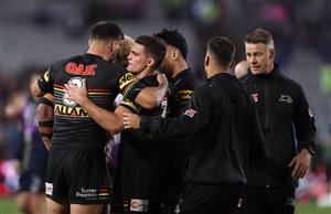 SYDNEY, AUSTRALIA - OCTOBER 25: Nathan Cleary of the Panthers looks dejected after the 2020 NRL Grand Final match between the Penrith Panthers and the Melbourne Storm at ANZ Stadium on October 25, 2020 in Sydney, Australia. (Photo by Mark Kolbe/Getty Images)