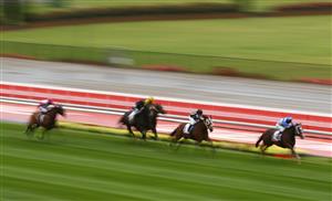 MELBOURNE, AUSTRALIA - OCTOBER 24: Michale Poy rides #2 Ancestry to win race one the Strathmore Community Bendigo Bank Handicap during race one the Melbourne Racing Cox Plate Day at Moonee Valley Racecourse on October 24, 2020 in Melbourne, Australia. (Photo by Robert Cianflone/Getty Images)