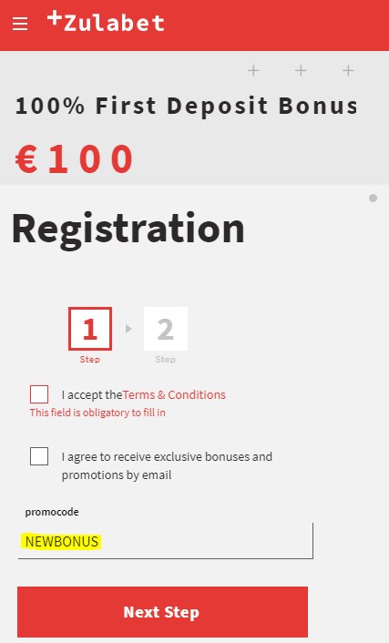 zulabet promocode NEWBONUS