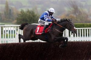 CHELTENHAM, ENGLAND - OCTOBER 24: Frodon ridden by Bryony Frost clear the last fence before going on to win the Matchbook Betting Exchange Handicap Chase at Cheltenham Racecourse on October 24, 2020 in Cheltenham, England. (Photo by David Davies - Pool/Getty Images)