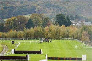 TAUNTON, ENGLAND - OCTOBER 28: Action during The Summerfield Developments Novices' Hurdle at Taunton Racecourse on October 28, 2020 in Taunton, England. Owners are allowed to attend if they have a runner at the meeting otherwise racing remains behind closed doors to the public due to the Coronavirus pandemic. (Photo by Alan Crowhurst/Getty Images)