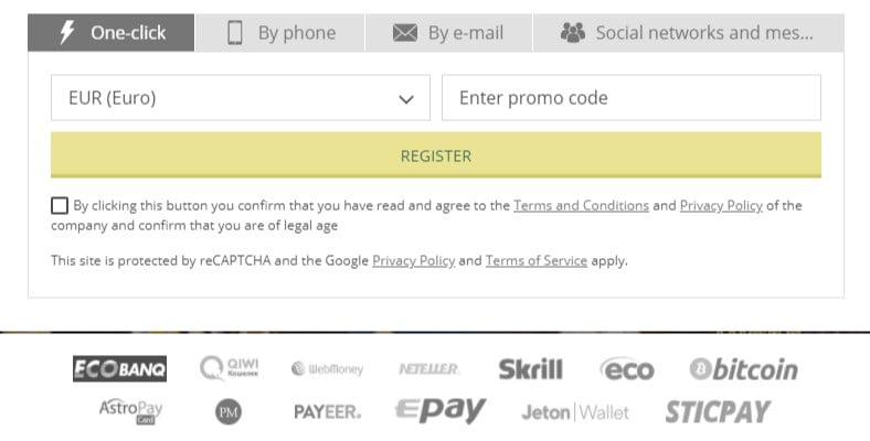 Betwinner Registration