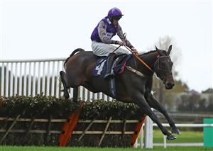 WETHERBY, ENGLAND - OCTOBER 30: Devour ridden by Nathan Moscrop clears the last before winning the bet365 Novices' Handicap Hurdle at Wetherby Racecourse on October 30, 2020 in Wetherby, England. (Photo by Tim Goode - Pool/Getty Images)