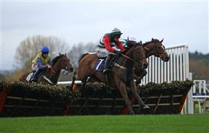 WETHERBY, ENGLAND - OCTOBER 30: Fransham ridden by Kielan Woods goes on to win the bet365 Handicap Hurdle at Wetherby Racecourse on October 30, 2020 in Wetherby, England. (Photo by Tim Goode - Pool/Getty Images)