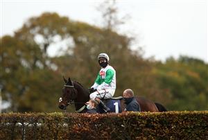 WETHERBY, ENGLAND - OCTOBER 30: Jockey Richard Johnson riding One More Fleurie before the bet365 Novices' Handicap Hurdle at Wetherby Racecourse on October 30, 2020 in Wetherby, England. (Photo by Tim Goode - Pool/Getty Images)
