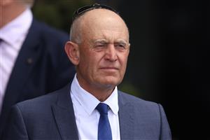 SYDNEY, AUSTRALIA - OCTOBER 31: Trainer Terry Robinson looks on after winning race 1 the TAB Highway Class 3 Handicap with Art Cadeau during Sydney Racing at Rosehill Gardens on October 31, 2020 in Sydney, Australia. (Photo by Mark Evans/Getty Images)